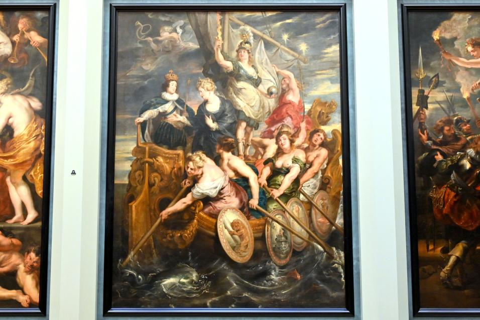Peter Paul Rubens (1598–1640), Die Herrschaft Ludwigs XIII. Die Königin übergibt die Regierung am 20. Oktober 1614 an den König, Paris, Musée du Louvre, Saal 801, 1. Viertel 17. Jhd.