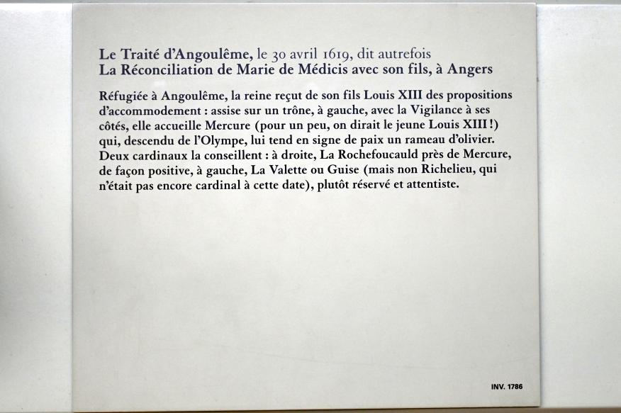 Peter Paul Rubens (1598–1640), Der Vertrag von Angoulême am 30. April 1619, Paris, Musée du Louvre, Saal 801, 1. Viertel 17. Jhd., Bild 2/2