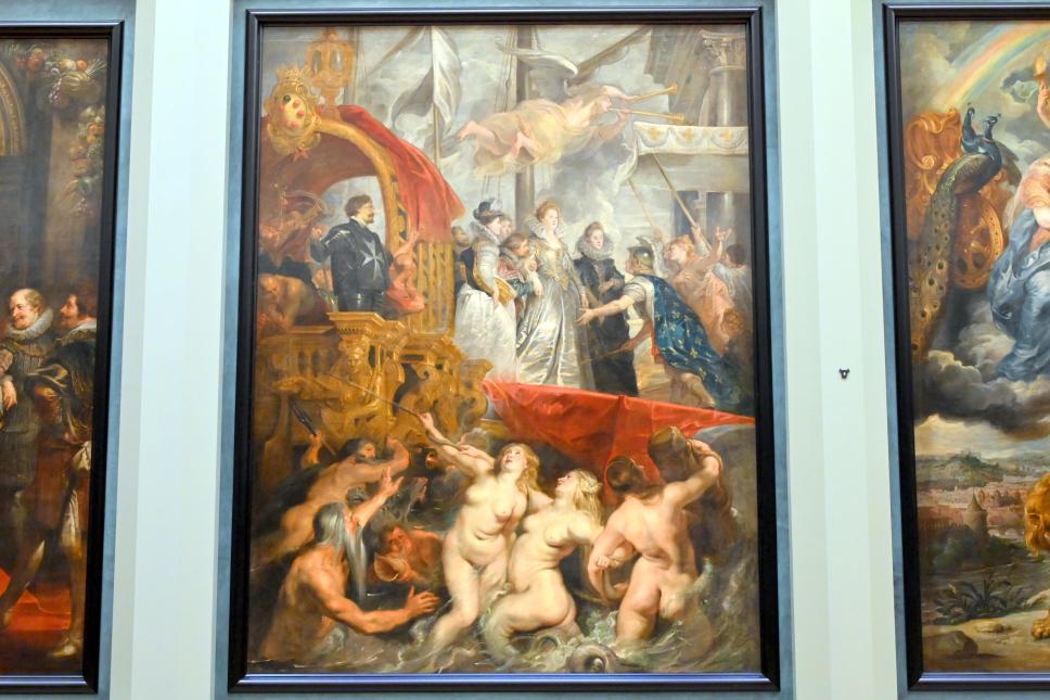 Peter Paul Rubens (1598–1640), Die Anlandung der Königin in Marseille am 3. November 1600, Paris, Musée du Louvre, Saal 801, 1. Viertel 17. Jhd.