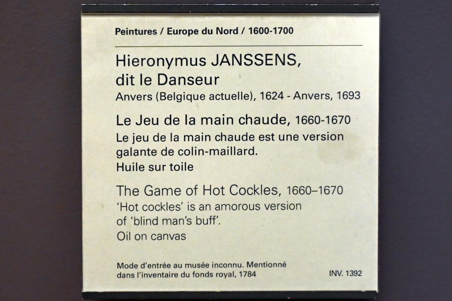 Hieronymus Janssens (1665), Schinkenkloppen, Paris, Musée du Louvre, Saal 802, 1660–1670, Bild 2/2