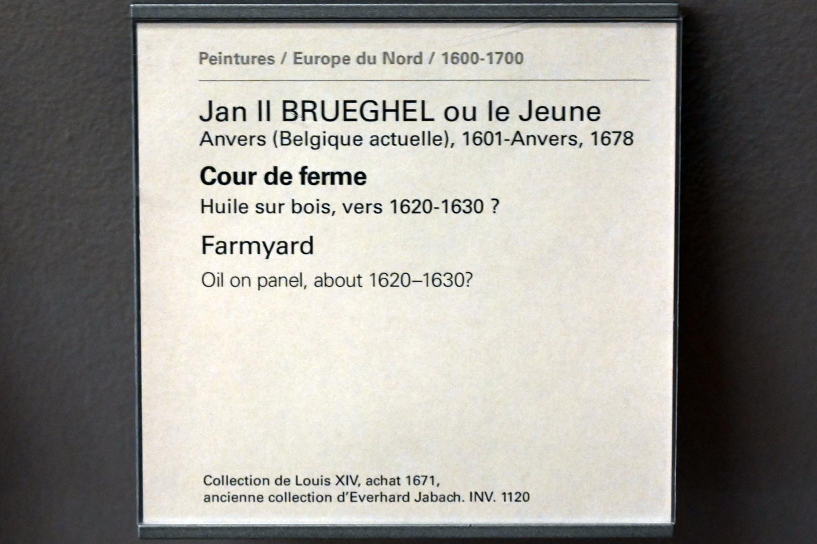 Jan Brueghel der Jüngere (1620–1638), Hofszene, Paris, Musée du Louvre, Saal 802, um 1620–1630, Bild 2/2