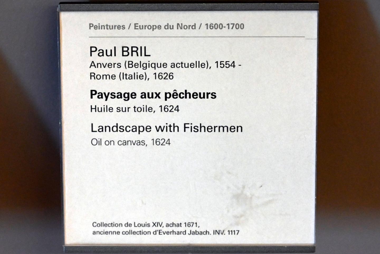 Paul Bril (1592–1624), Landschaft mit Fischern, Paris, Musée du Louvre, Saal 802, 1624, Bild 2/2