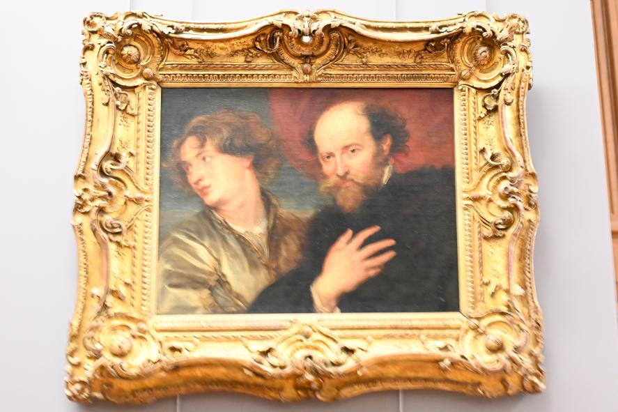 Porträt der Maler Anthonis van Dyck (1599 - 1641) und Peter Paul Rubens (1577 - 1640), Paris, Musée du Louvre, Saal 802, 17. Jhd.