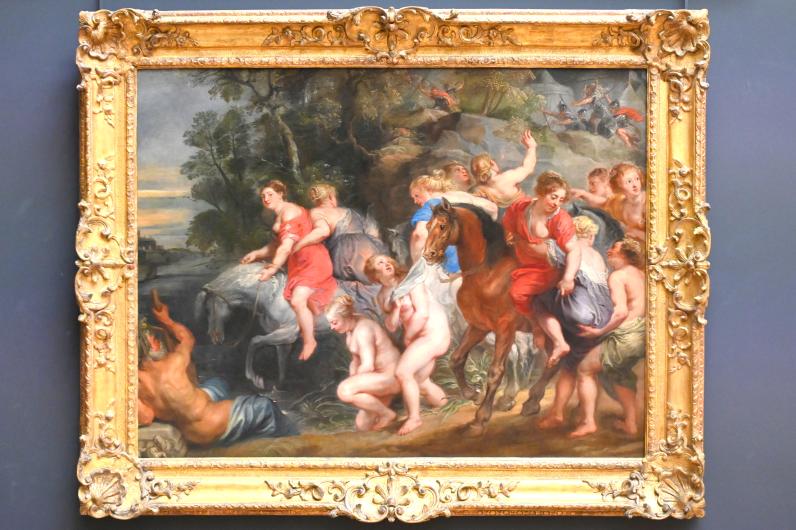 Peter Paul Rubens (1598–1640), Cloelia überquert den Tiber, Paris, Musée du Louvre, Saal 855, um 1635