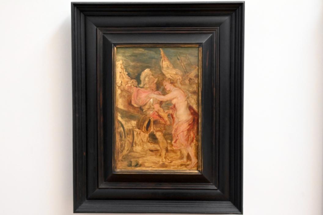 Peter Paul Rubens (1598–1640), Venus versucht Mars auszureden in den Krieg zu ziehen (Allegorie von Krieg und Frieden), Paris, Musée du Louvre, Saal 856, 1634–1635