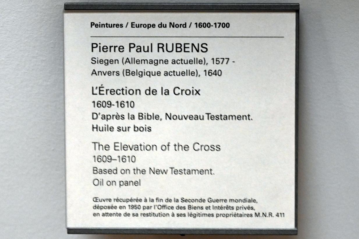 Peter Paul Rubens (1598–1640), Kreuzaufrichtung, Paris, Musée du Louvre, Saal 856, 1609–1610, Bild 2/2