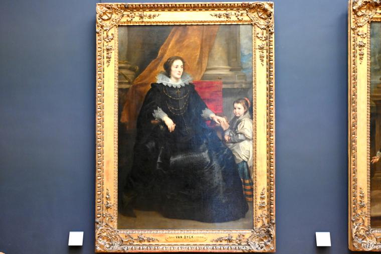 Anthonis (Anton) van Dyck (1614–1641), Porträt einer Mutter mit Tochter, Paris, Musée du Louvre, Saal 853, um 1630–1632