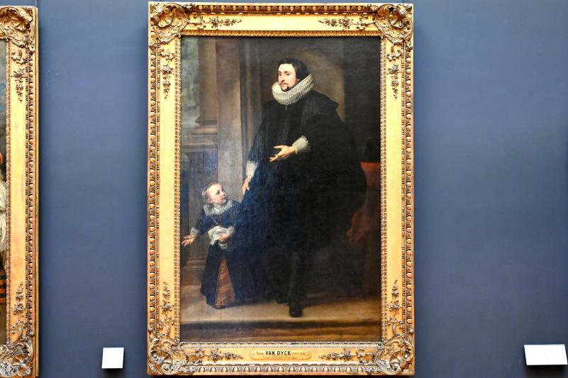 Anthonis (Anton) van Dyck (1614–1641), Porträt von Vater und Sohn, Paris, Musée du Louvre, Saal 853, um 1630–1632