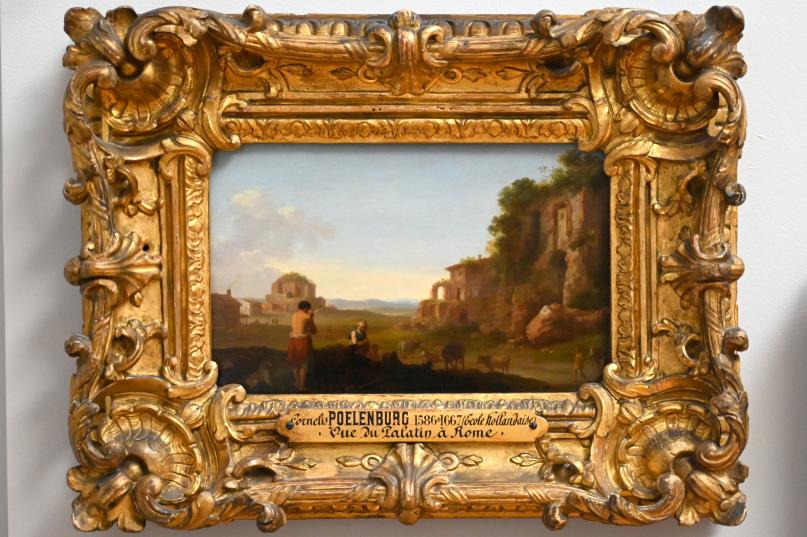 Cornelis van Poelenburgh (1620–1646), Ruinen des römischen Kaiserpalastes und des Tempels der Minerva Medica, Paris, Musée du Louvre, Saal 852, um 1627–1630