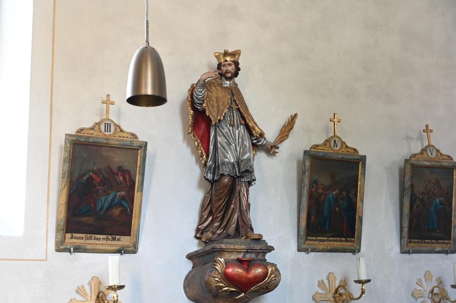 Heiliger Nepomuk, Sinzing, ehem. Pfarrkirche, heute Alte Kirche Mariä Himmelfahrt, Undatiert, Bild 2/2