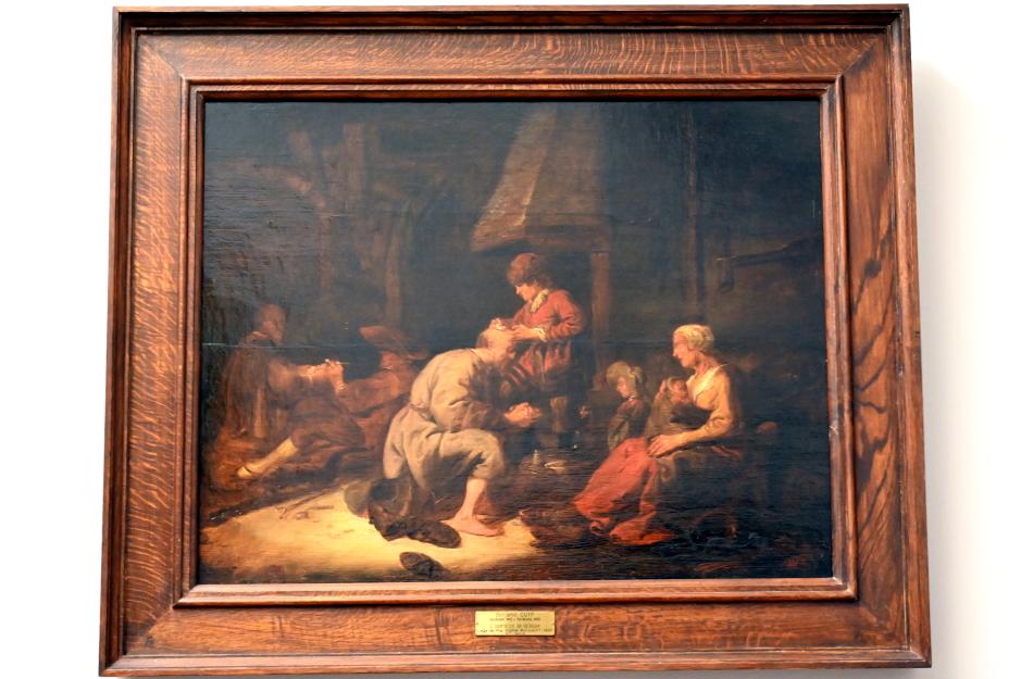 Benjamin Gerritsz. Cuyp (1635–1645), Lupenoperation mit Darstellung der fünf Sinne, Paris, Musée du Louvre, Saal 854, um 1630–1640, Bild 1/2