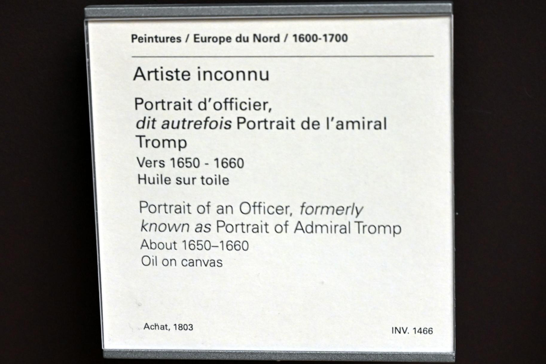 Porträt eines Offiziers, Paris, Musée du Louvre, Saal 846, um 1650–1660, Bild 2/2