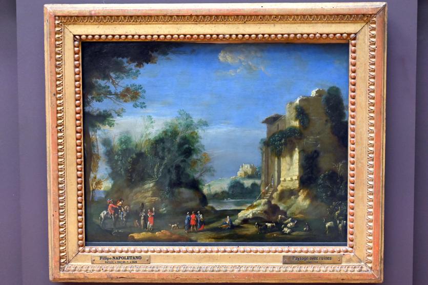 Filippo Napoletano (Filippo d’Angeli) (1629), Ruinenlandschaft, Paris, Musée du Louvre, Saal 845, Undatiert