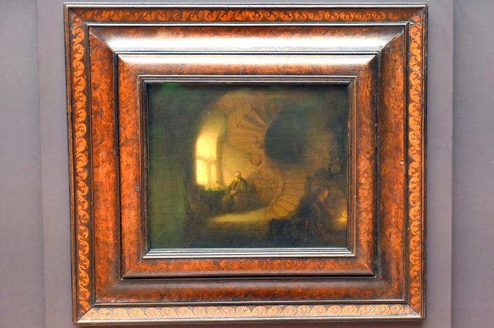 Rembrandt (Rembrandt Harmenszoon van Rijn) (1627–1669), Der Philosoph in Kontemplation (Philosoph in Meditation), Paris, Musée du Louvre, Saal 844, 1632