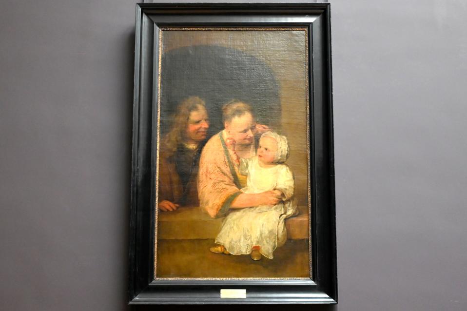 Aert de Gelder (1682–1721), Familienporträt, Paris, Musée du Louvre, Saal 844, um 1720–1722