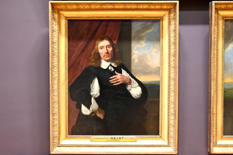 Bartholomeus van der Helst (1640–1669), Porträt eines Mannes, Paris, Musée du Louvre, Saal 843, 1655, Bild 1/2