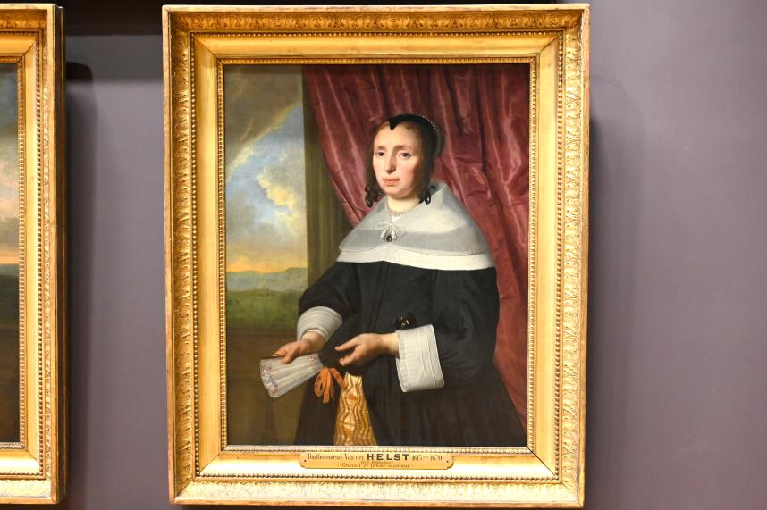 Bartholomeus van der Helst (1640–1669), Porträt einer Frau, Paris, Musée du Louvre, Saal 843, 1655, Bild 1/2