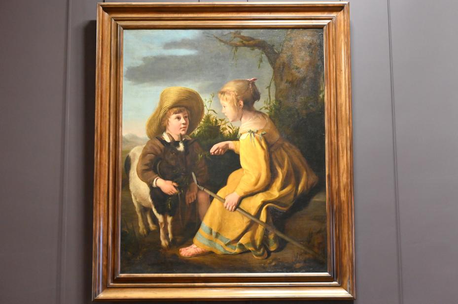 Aelbert Cuyp (1640–1667), Junge mit einer Ziege und ein Hirtenmädchen, Paris, Musée du Louvre, Saal 841, um 1640–1650