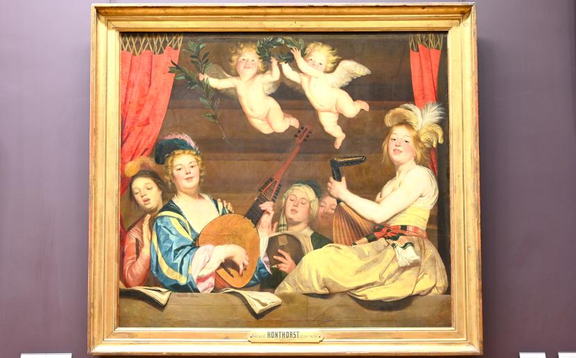 Gerrit van Honthorst (Gerard van Honthorst) (1616–1655), Das Konzert, Paris, Musée du Louvre, Saal 841, 1624, Bild 1/2