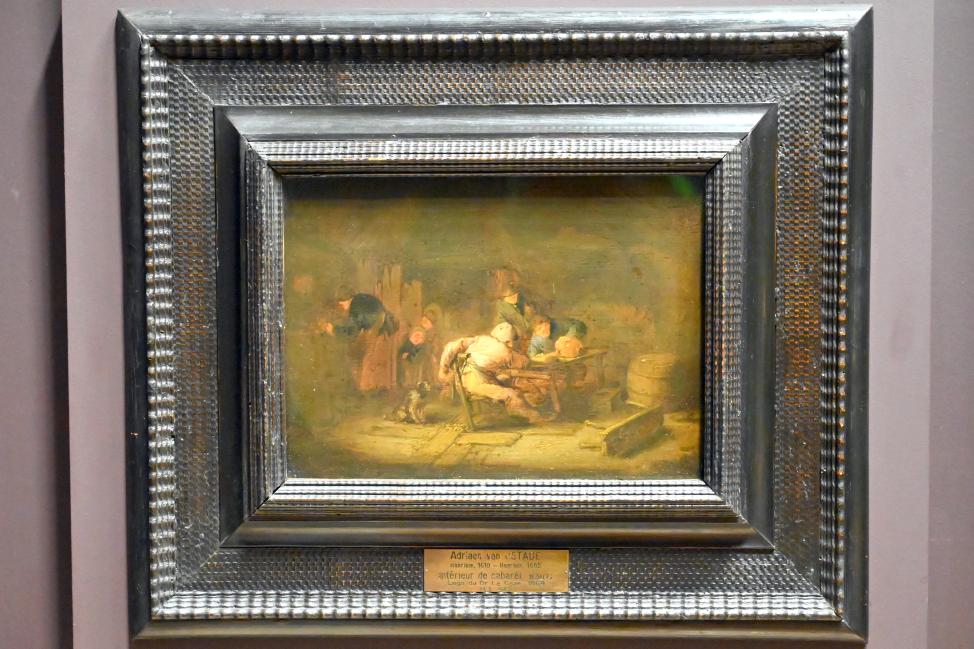 Adriaen van Ostade (1635–1670), In der Schenke, Paris, Musée du Louvre, Saal 840, um 1636