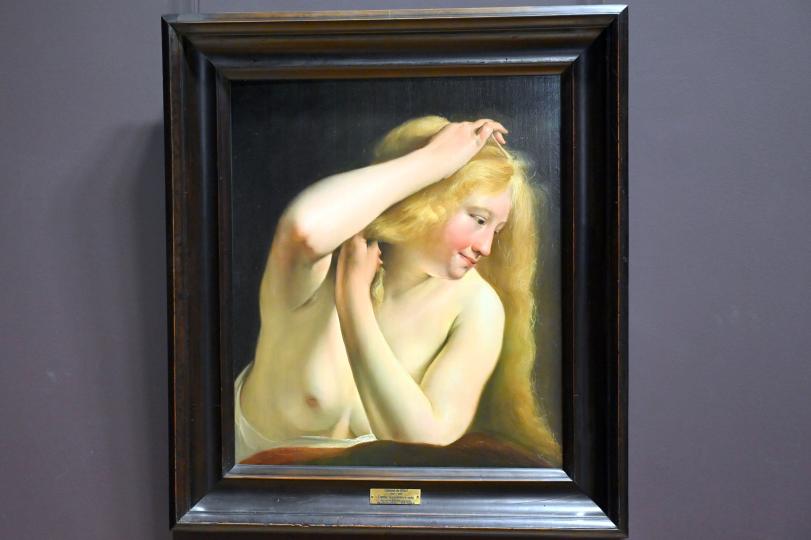 Salomon de Bray (1632–1659), Junge Frau beim Haarekämmen, Paris, Musée du Louvre, Saal 840, 1630–1635, Bild 1/2