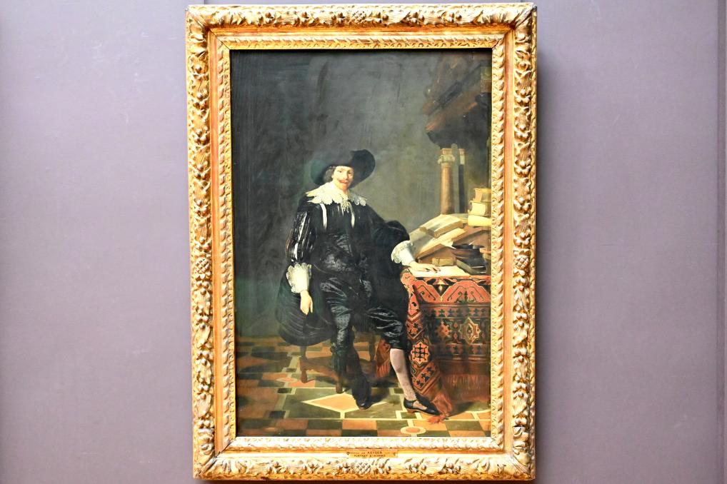 Thomas de Keyser (1627–1665), Porträt eines neben einem Tisch sitzenden Mannes, Paris, Musée du Louvre, Saal 837, um 1632