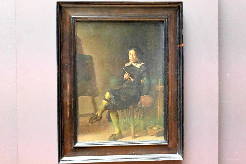 Cornelis Saftleven (1629–1681), Porträt eines jungen Malers, vielleicht Hermann Saftleven (1609-1685), Bruder des Künstlers, Paris, Musée du Louvre, Saal 837, 1629