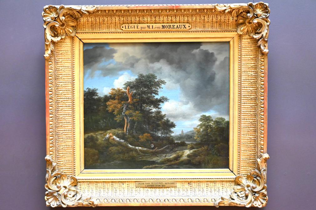 Jacob van Ruisdael (1646–1677), Eingang zum Wald, Paris, Musée du Louvre, Saal 837, um 1660–1670, Bild 1/2