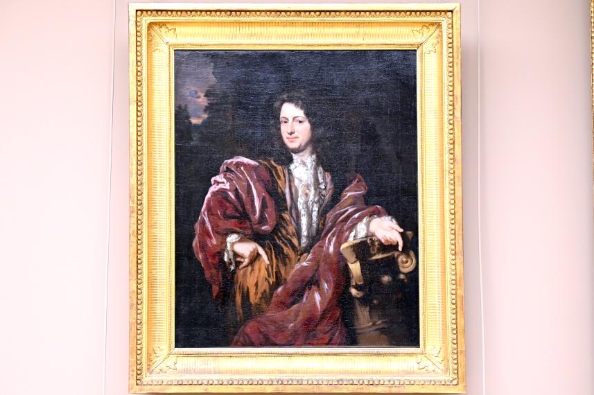 Nicolaes Maes (1652–1687), Porträt des Hermanus Amija, Ehemann von Catherine de Vogelaar, Paris, Musée du Louvre, Saal 902, um 1683, Bild 1/2