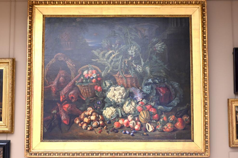 Pieter Snyers (1725), Stillleben mit Obst und Gemüse, Paris, Musée du Louvre, Saal 902, Undatiert