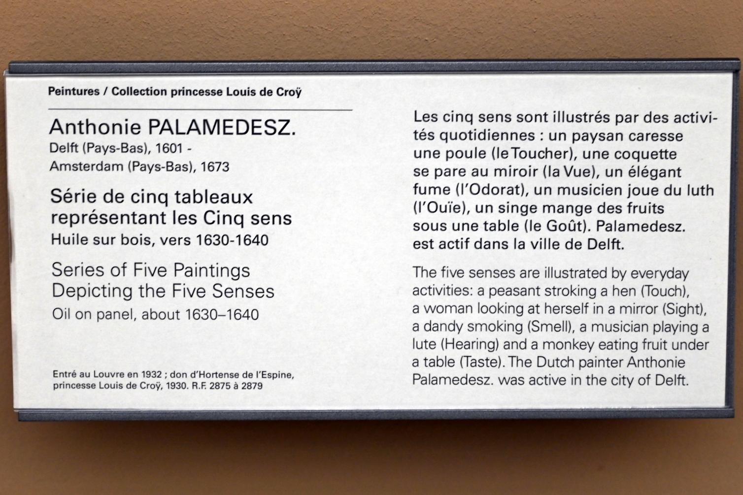 Anthonie Palamedesz. (1635–1665), Die Berührung: Bauer hält eine Henne, Paris, Musée du Louvre, Saal 902, 1655, Bild 3/3