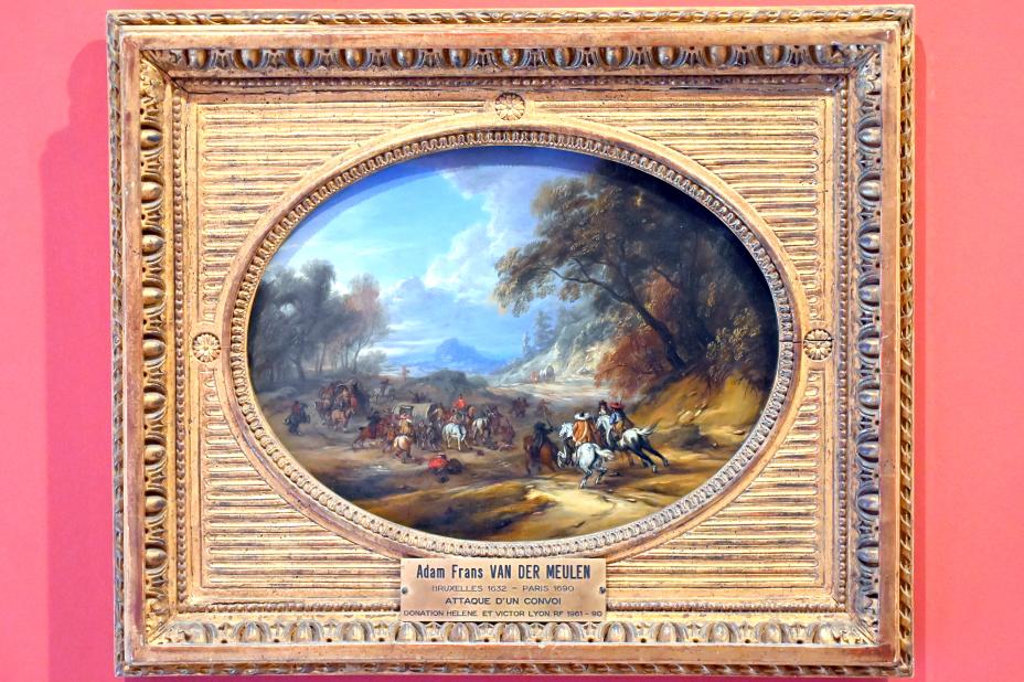 Adam Frans van der Meulen (1660–1686), Überfall auf einen Konvoi, Paris, Musée du Louvre, Saal 903, 1660