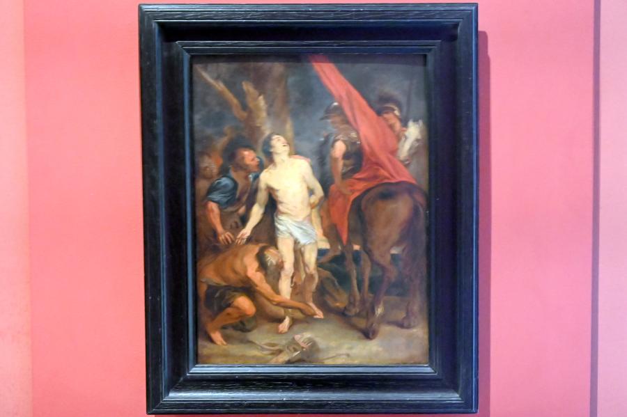Anthonis (Anton) van Dyck (Nachahmer) (1619–1650), Fixierung des Heiligen Sebastian am Marterbaum, Paris, Musée du Louvre, nach 1620