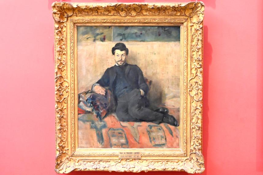 Henri de Toulouse-Lautrec (1880–1897), Porträt des Malers Gustave Lucien Dennery (1863-1953), Paris, Musée du Louvre, Saal 903, um 1883