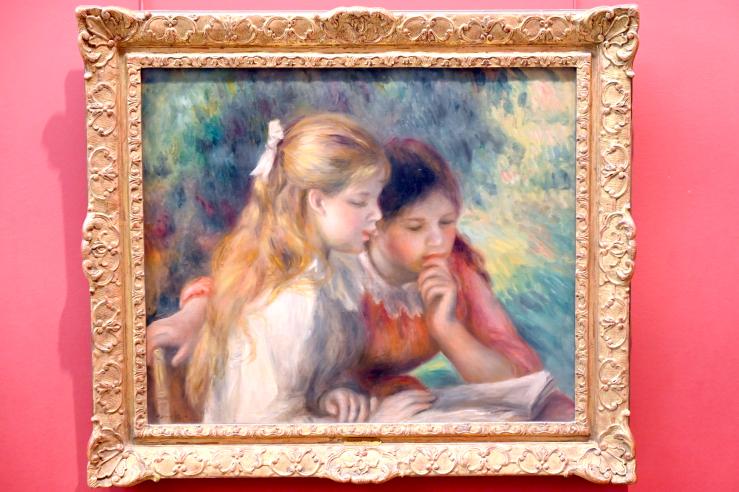 Auguste Renoir (Pierre-Auguste Renoir) (1866–1918), Zwei lesende Mädchen, Paris, Musée du Louvre, Saal 903, um 1890–1895
