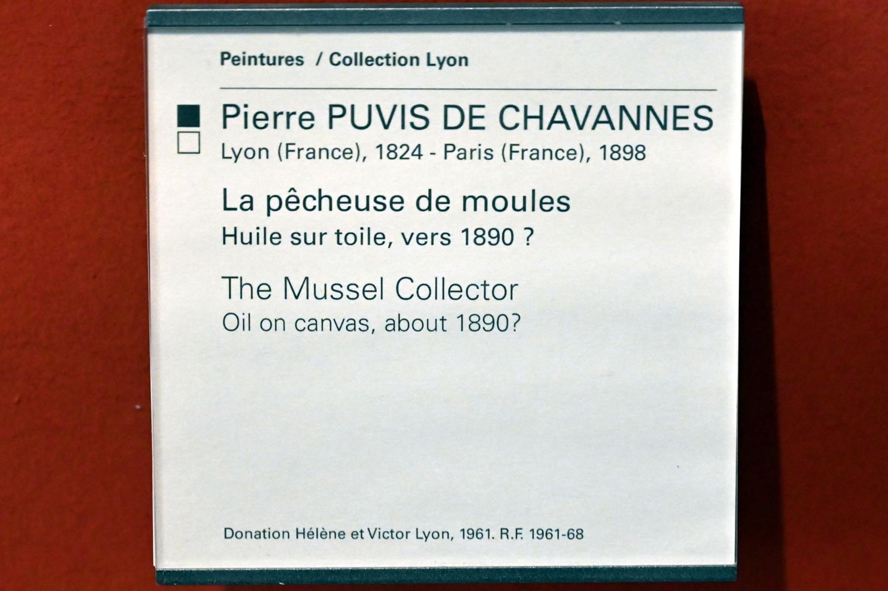 Pierre Puvis de Chavannes (1850–1891), Muschelfischerin, Paris, Musée du Louvre, Saal 903, um 1890, Bild 2/2