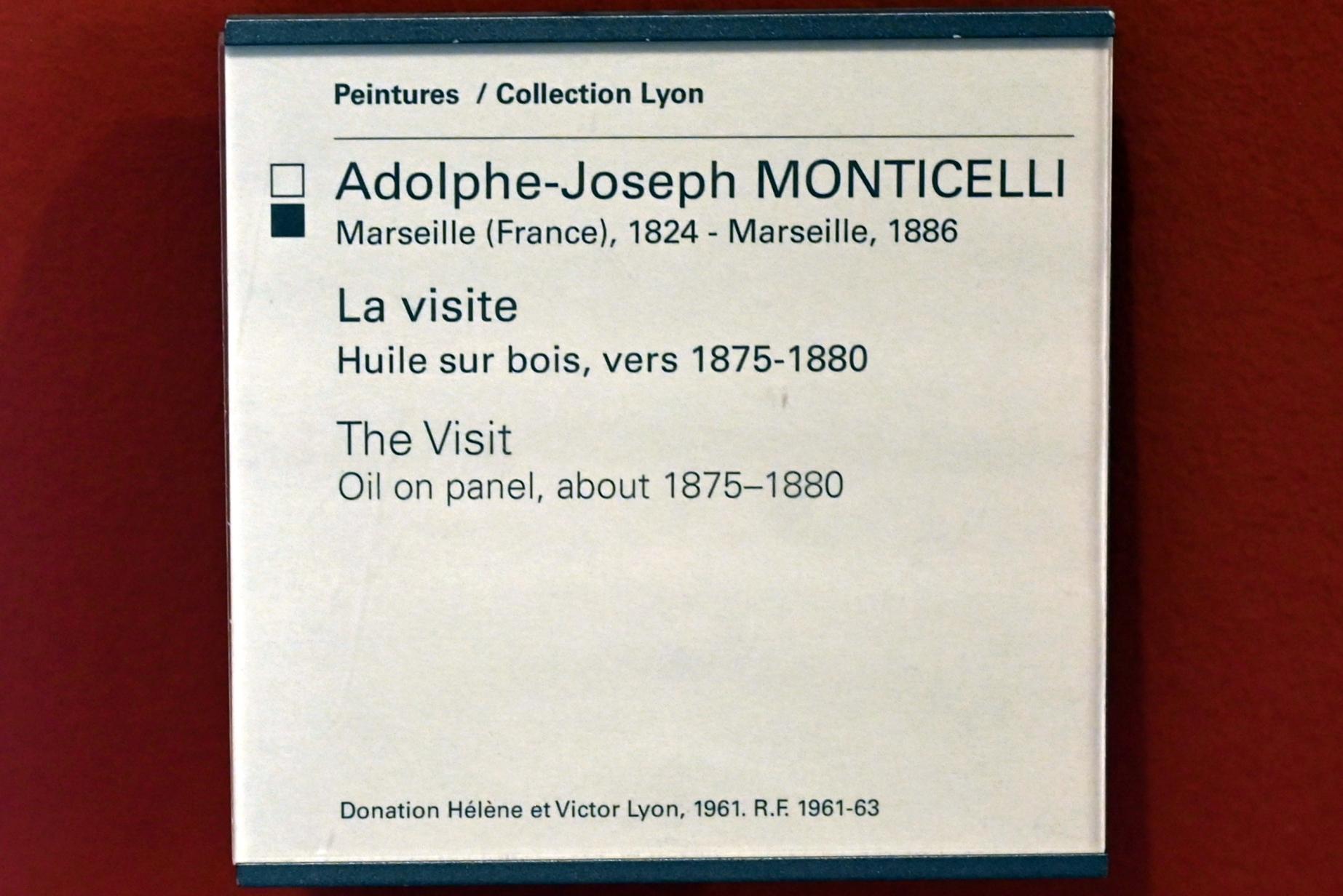 Adolphe Monticelli (1875–1877), Der Besuch, Paris, Musée du Louvre, Saal 903, um 1875–1880, Bild 2/2