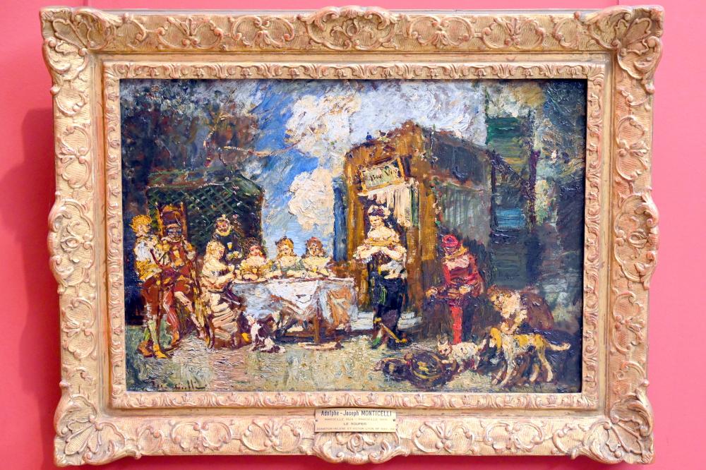 Adolphe Monticelli (1875–1877), Das Abendessen (Im Gasthaus des guten Weins), Paris, Musée du Louvre, Saal 903, um 1875–1880