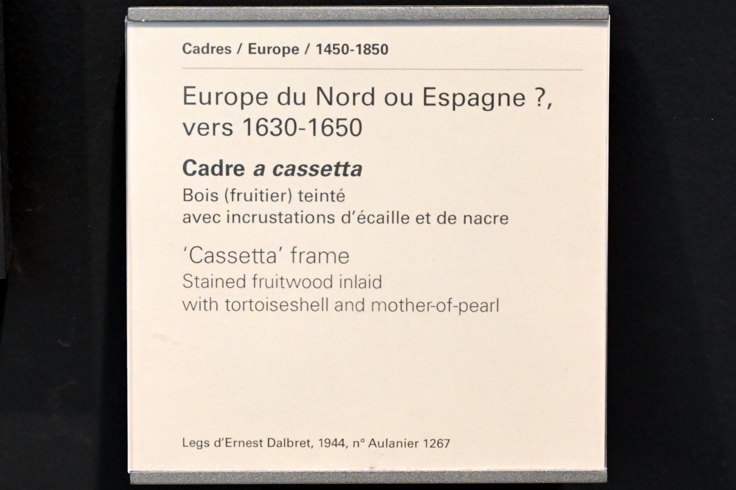 Cassetta-Rahmen Nordeuropa oder Spanien?, Paris, Musée du Louvre, Saal 904, 1630–1650, Bild 2/2