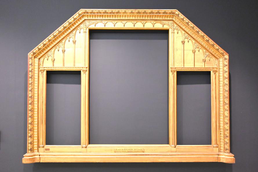 Neugotischer französischer Rahmen, Paris, Musée du Louvre, Saal 906, 1811–1814, Bild 1/3