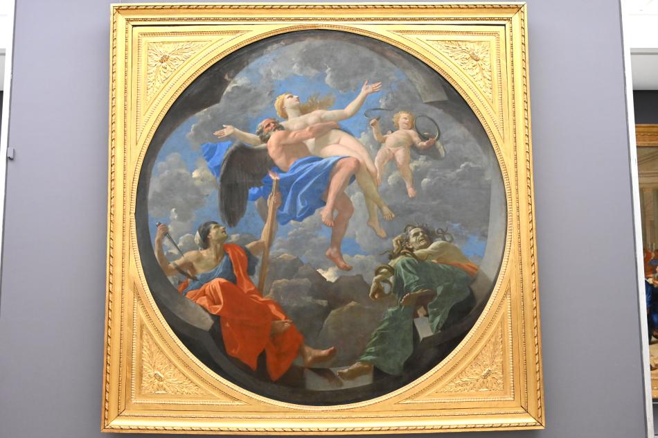 Nicolas Poussin (1624–1663), Die Zeit schützt die Wahrheit vor den Angriffen von Neid und Zwietracht, Paris, Palais Cardinal (heute Palais Royal), jetzt Paris, Musée du Louvre, Saal 908, 1641
