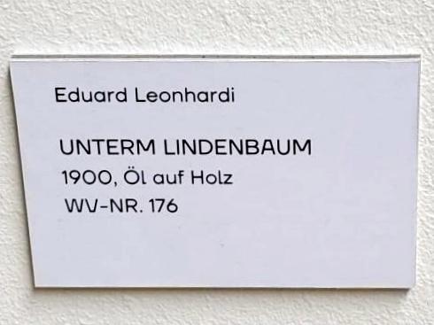 Eduard Leonhardi (1872–1900), Unterm Lindenbaum, Dresden, Leonhardi-Museum, 1900, Bild 2/2