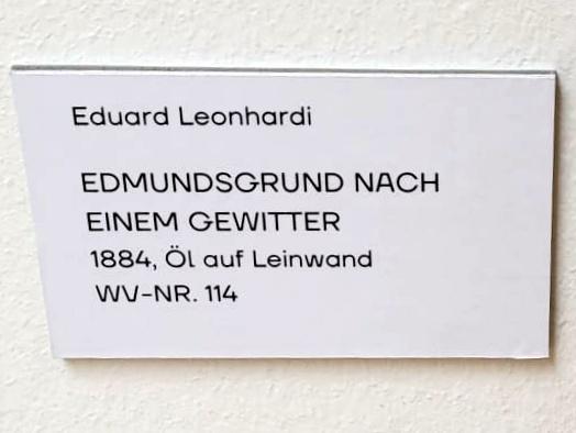 Eduard Leonhardi (1872–1900), Edmundsgrund nach einem Gewitter, Dresden, Leonhardi-Museum, 1884, Bild 2/2