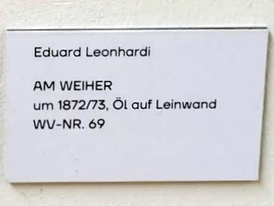 Eduard Leonhardi (1872–1900), Am Weiher, Dresden, Leonhardi-Museum, um 1872–1873, Bild 2/2