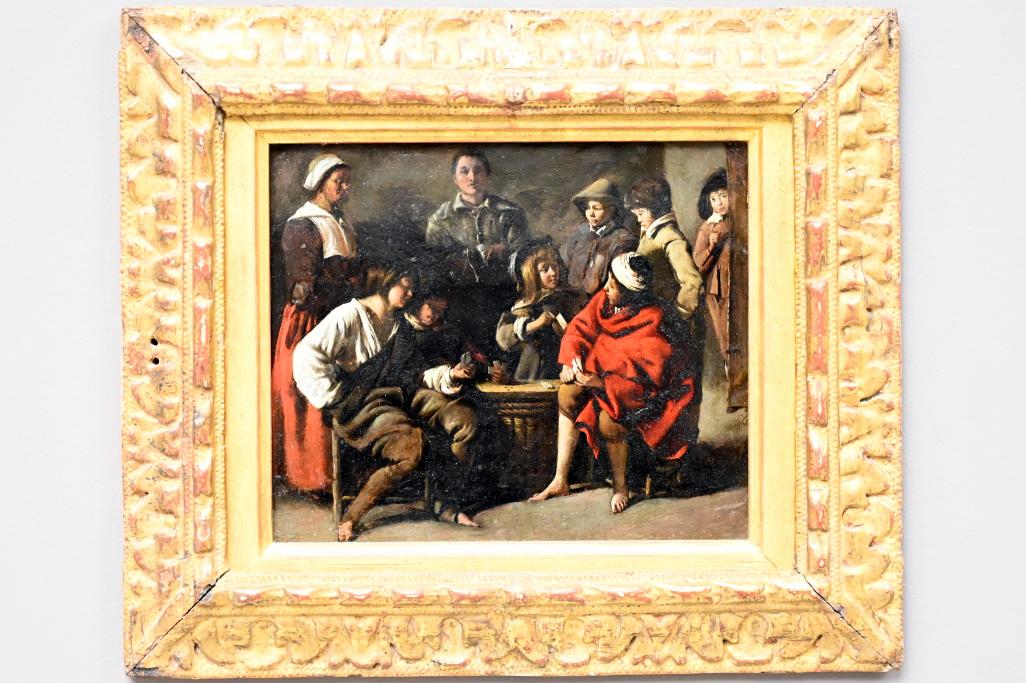 Louis Le Nain (1632–1645), Die kleinen Kartenspieler, Paris, Musée du Louvre, Saal 912, um 1640–1642