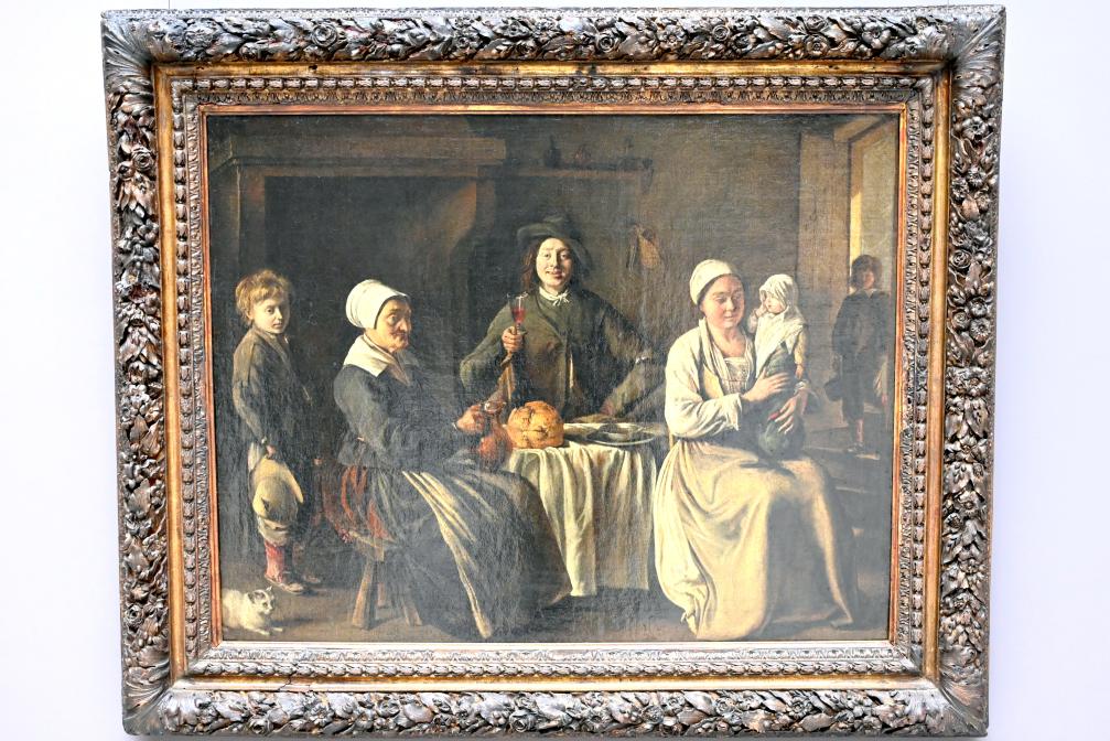 Louis Le Nain (1632–1645), Die glückliche Familie, Paris, Musée du Louvre, Saal 912, 1642, Bild 1/2