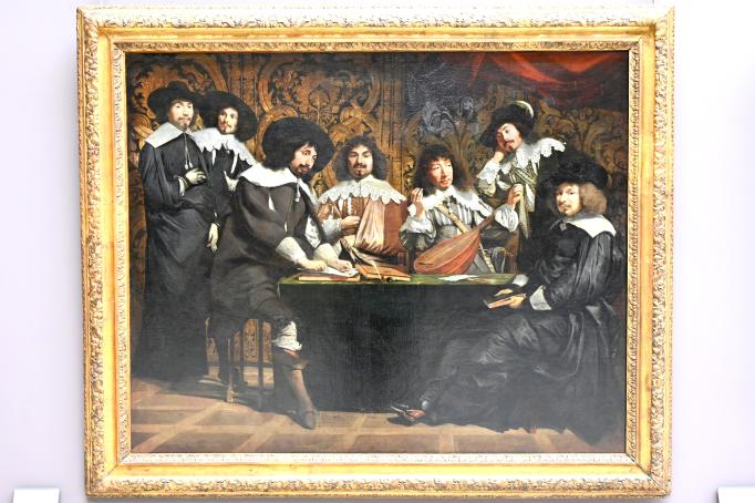 Die Akademie (Versammlung von Experten), Paris, Musée du Louvre, Saal 912, um 1640, Bild 1/2
