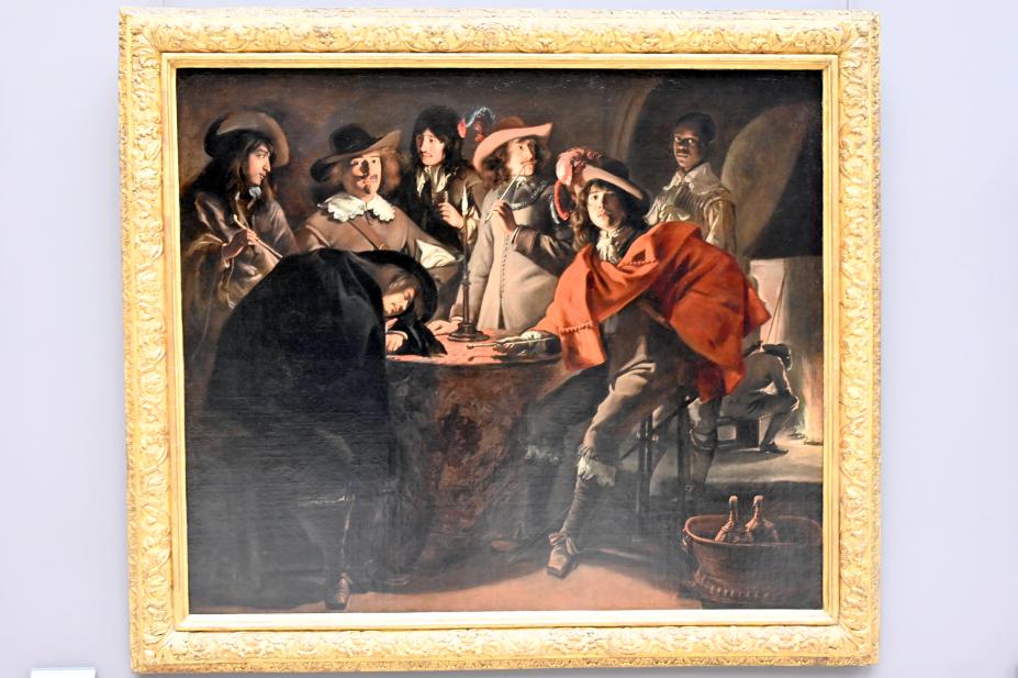 Louis Le Nain (1632–1645), Raucherzimmer (Die Wachstube), Paris, Musée du Louvre, Saal 912, 1643