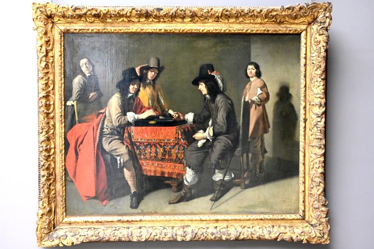 Maître des jeux (1650), Die Trick-Track-Spieler, Paris, Musée du Louvre, Saal 912, um 1650