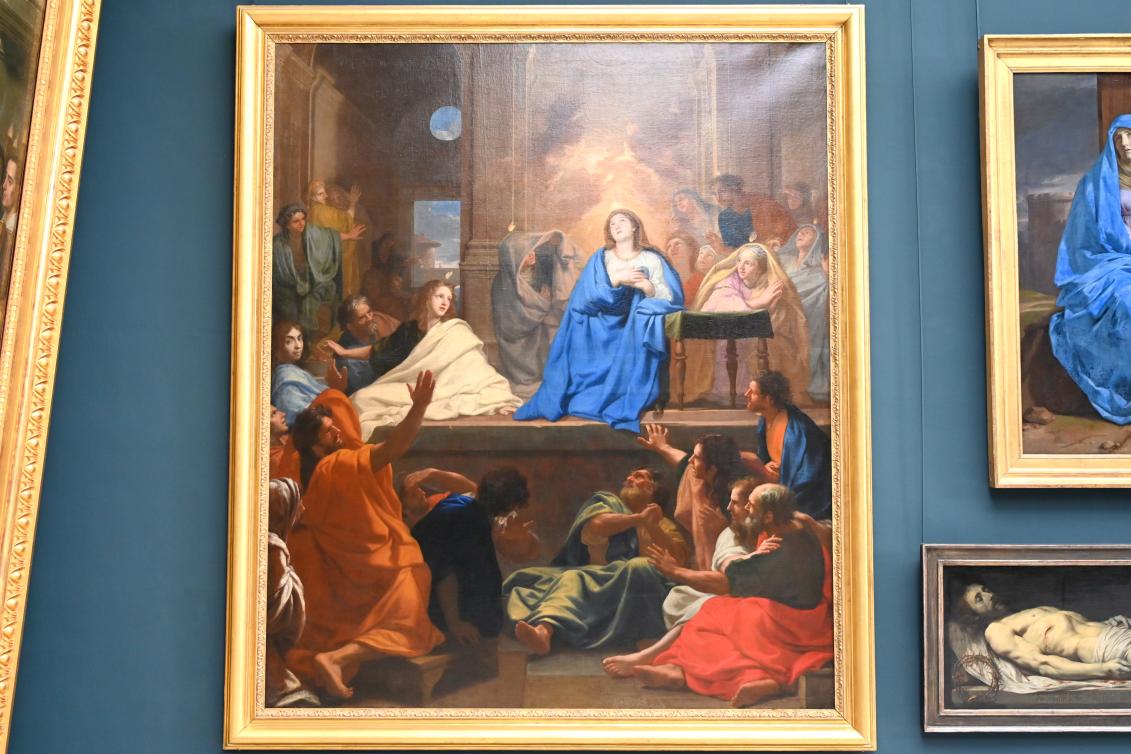 Charles Le Brun (1640–1689), Pfingsten oder die Herabkunft des Heiligen Geistes auf die Apostel, Paris, Priesterseminar St. Sulpice, jetzt Paris, Musée du Louvre, Saal 913, 1656–1657